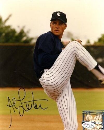 Al Leiter Yankees Signed Jsa Cert Sticker 8x10 Photo Poster painting Autograph Authentic