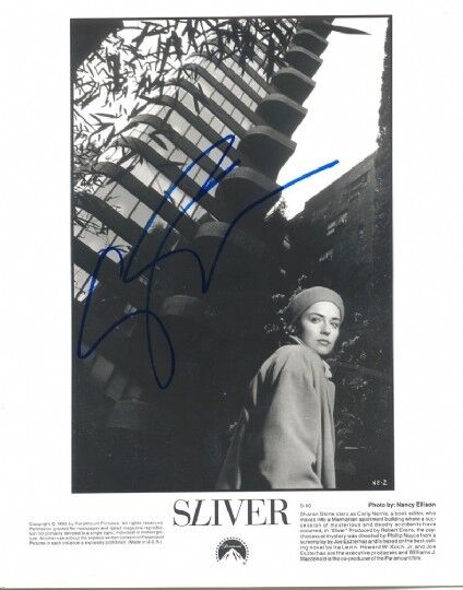 Sharon Stone 1958- genuine autograph Photo Poster painting 8x10