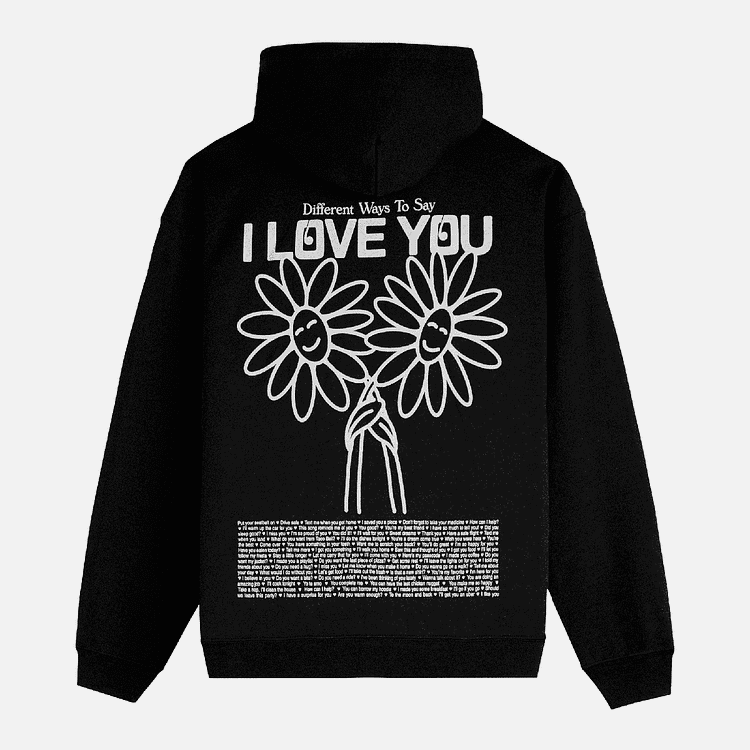 Sopula This Song Reminds Me of You Print Fleece-Lined Hoodie