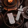 EDC MOT Saw Sword Split Sky Push-to-Push Mechanical Portable High-end Metal Toy Trendy Play Decompression Fidget Gyro