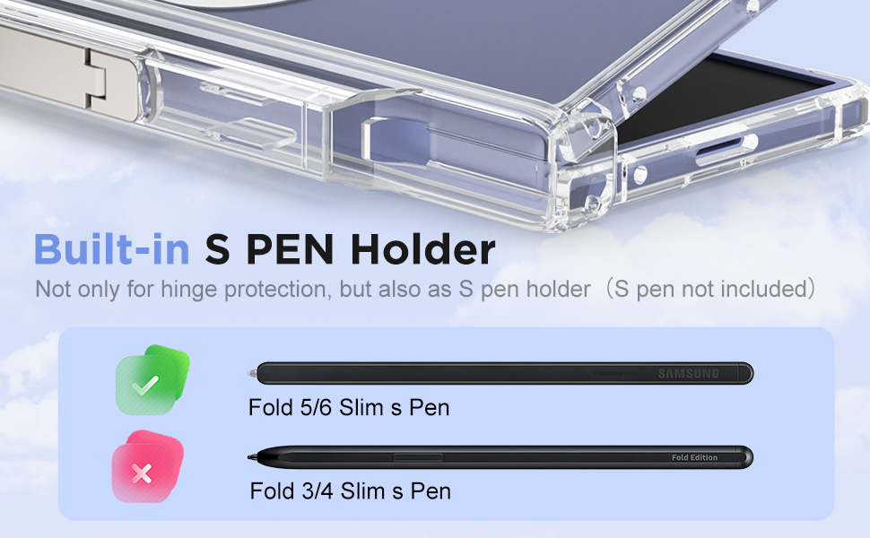 z fold 6 case with s pen holder