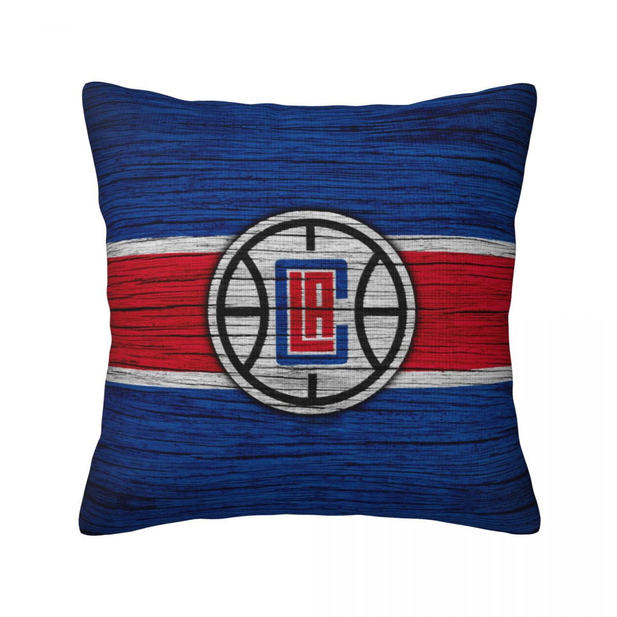 Los Angeles Clippers Hardwood Design Throw Pillow Covers 18x18