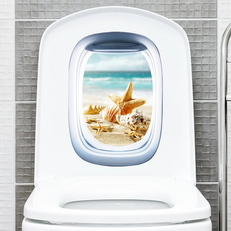 Casual Elegant Landscape PVC Wall Sticker Bathing