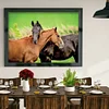 Diamond Painting -DIY Full Square Drill Snuggling Horses