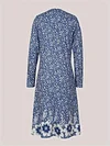Chic Floral Print Long Sleeve A-Line Midi Dress - V Neck, Casual, Comfortable, Flowy, Womens Clothing for Everyday Wear - Perfect for Spring and Summer