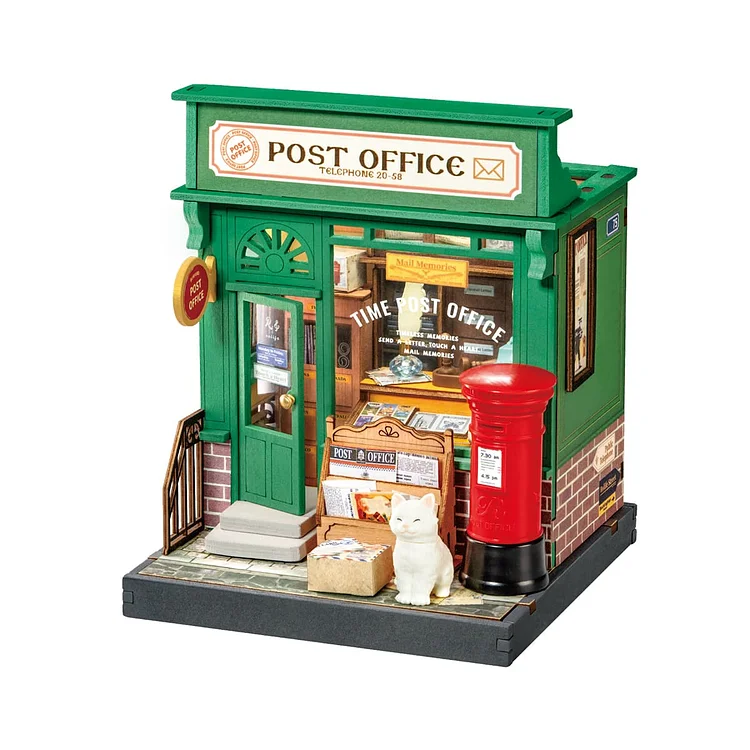 Rolife Century Post Office DIY Miniature House DS037 | Robotime Online