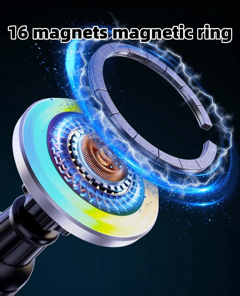 🔥Hot sale🔥Car navigation magnetic ambient light bracket (with exclusive car logo light)