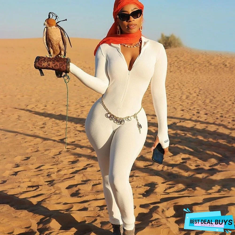 New High Neck Slim Fit Bodysuit Pants