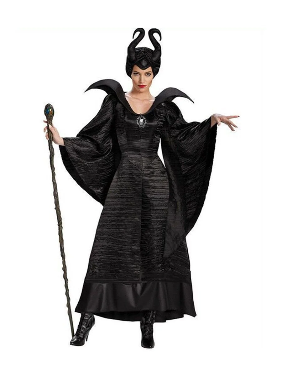 Halloween Costumes Maleficent Witch Cosplay Fancy Dress