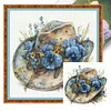 Flower Cowboy Hat-18CT Stamped Cross Stitch 25*25cm/9.84*9.84in tapestrymarket