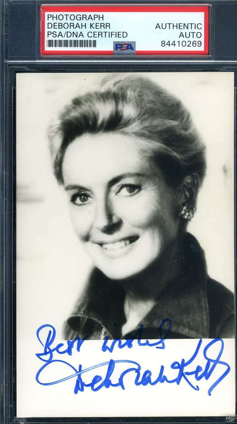 Deborah Kerr PSA DNA Coa Signed Photo Poster painting Autograph