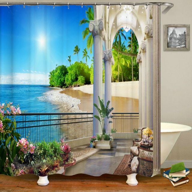 

Shower Curtain – European landscape-180*180cm, 501 Original