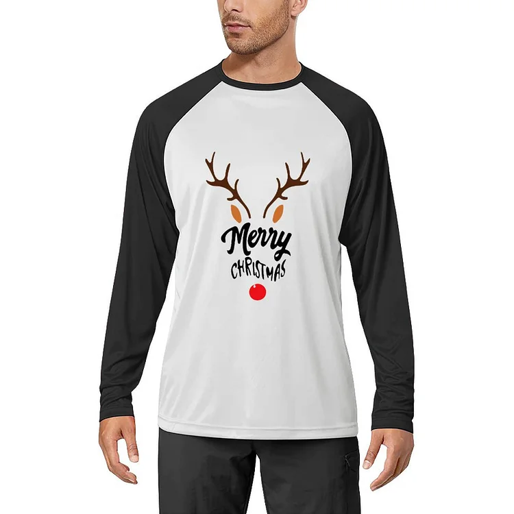 Men's Long Sleeve T-Shirt Merry Christmas Jumper  customized, personalized, gift