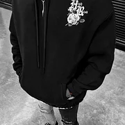 Men's Fashion Oversized Casual Print Sweatshirt Hoodie