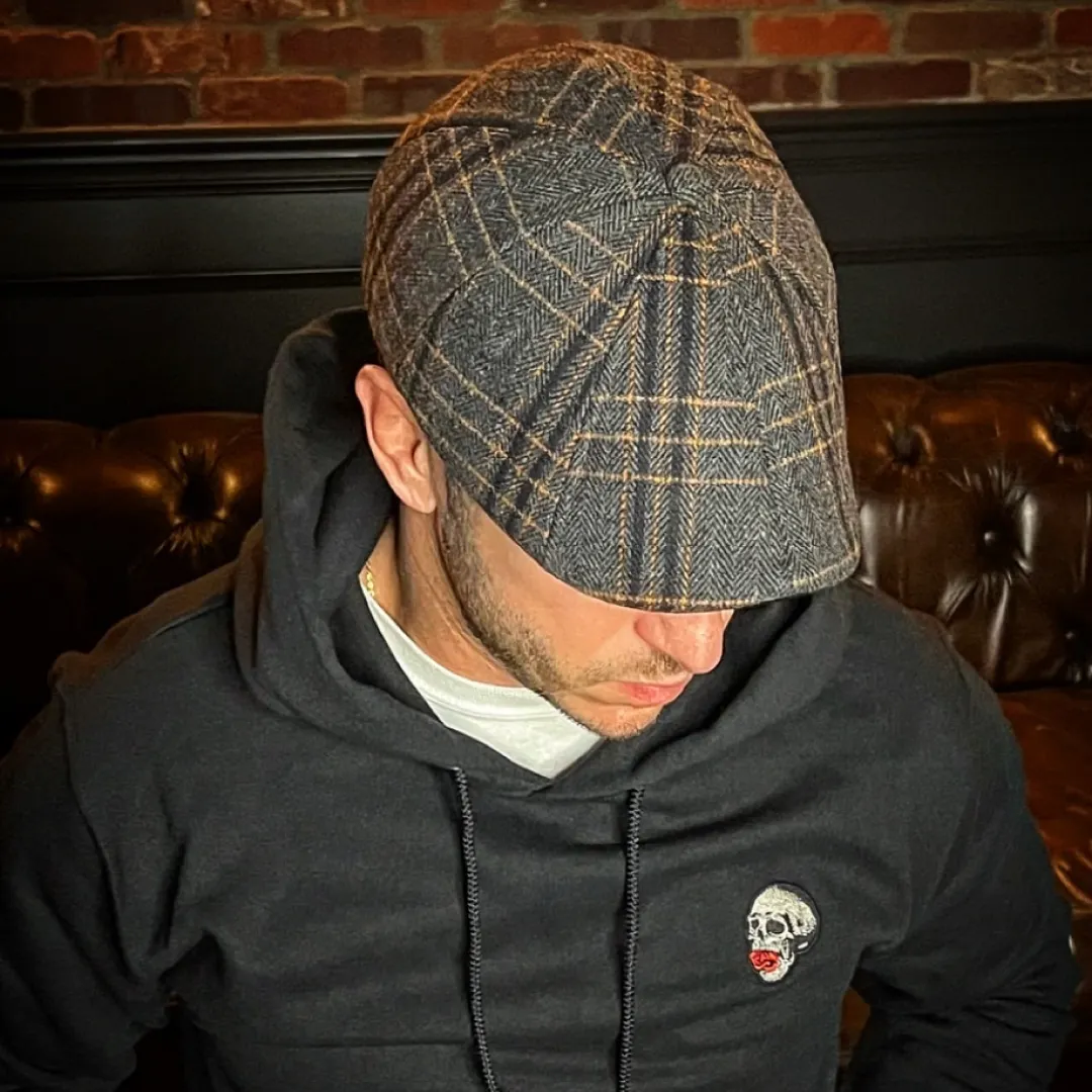 Hatsfashion-The Halloween Rose   Cap - Plaid