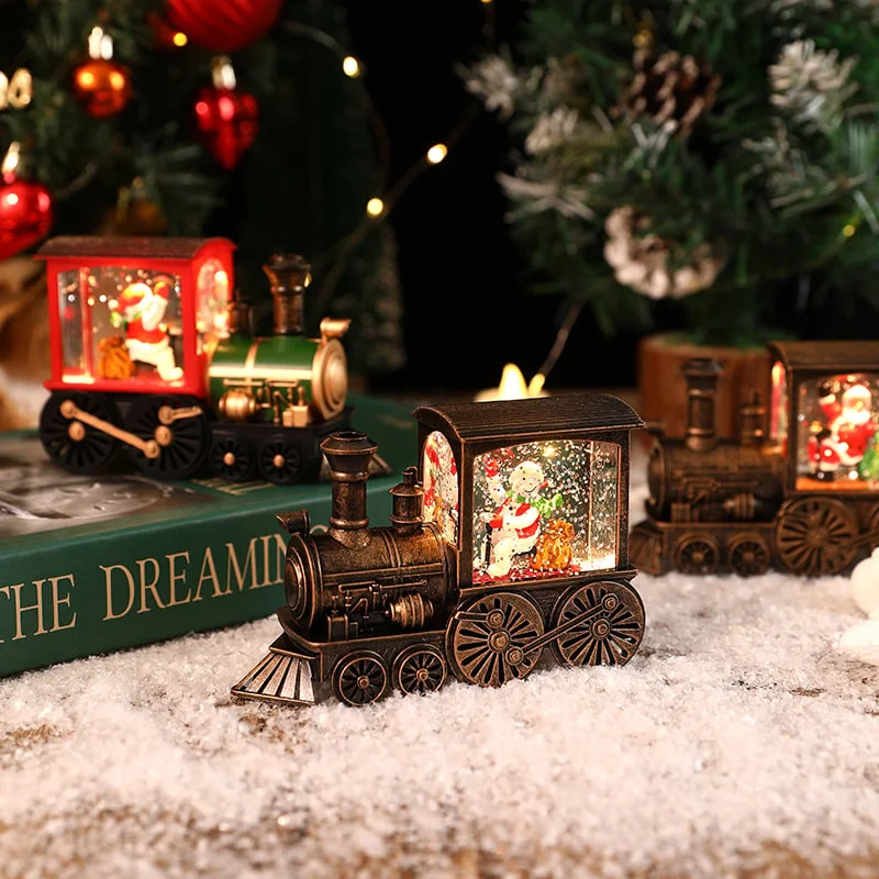 🎉🎅Christmas Gift 🎅🎉Christmas Eve Music Box Train💝 Music Box Crystal