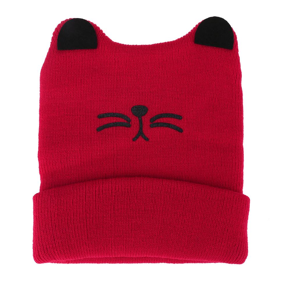 

Baby Hats Newborn Cat Ear Hat Autumn Winter Boys Girls Cartoon Knitting Cap, Black, 501 Original