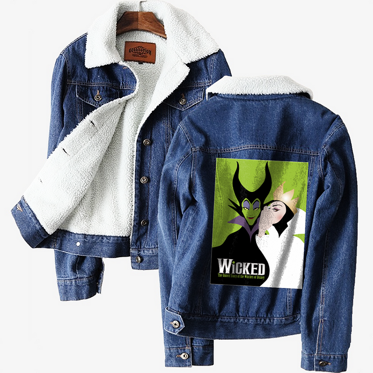 Wicked Villains, Maleficent Classic Lined Denim Jacket