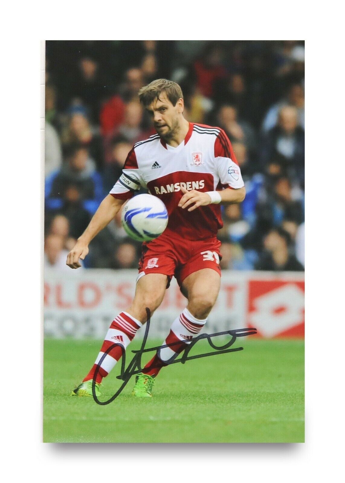 Jonathan Woodgate Signed 6x4 Photo Poster painting Middlesbrough Tottenham Hotspur Autograph+COA