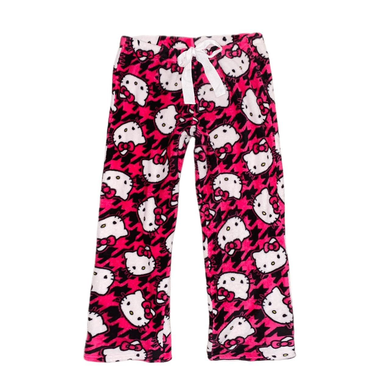 Women's Pink and Black pajama pants
