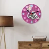 Diamond Painting Flamingo Wooden Wall Clock Home Decor