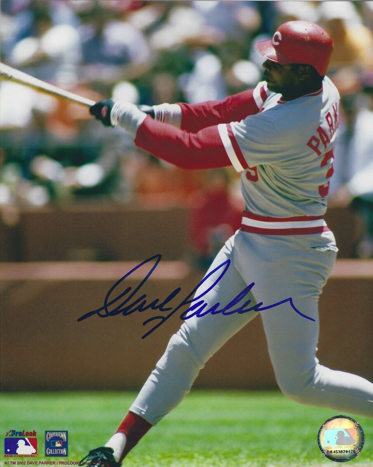 Signed 8x10 DAVE PARKER Cincinnati Reds Autographed Photo Poster painting - COA