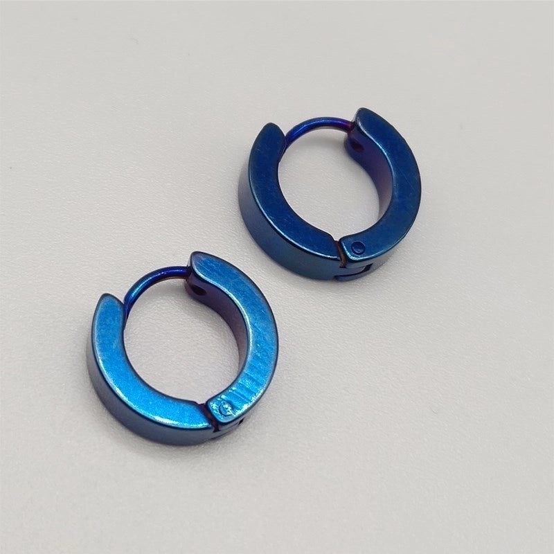 Factory Direct Japanese And Korean Fashion Men’s Popular Flat Round Ear Clip Earrings Women’s Tassel Small Ear Ear Bone Ear Buckle Earrings