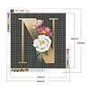 Diamond Painting -DIY Round Drill Flower Alphabet(40*40 CM)
