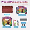 5D diy Diamond Painting Kunst dekorative Aufbewahrungsbox Holz Lagerung Clutch (Hund)
