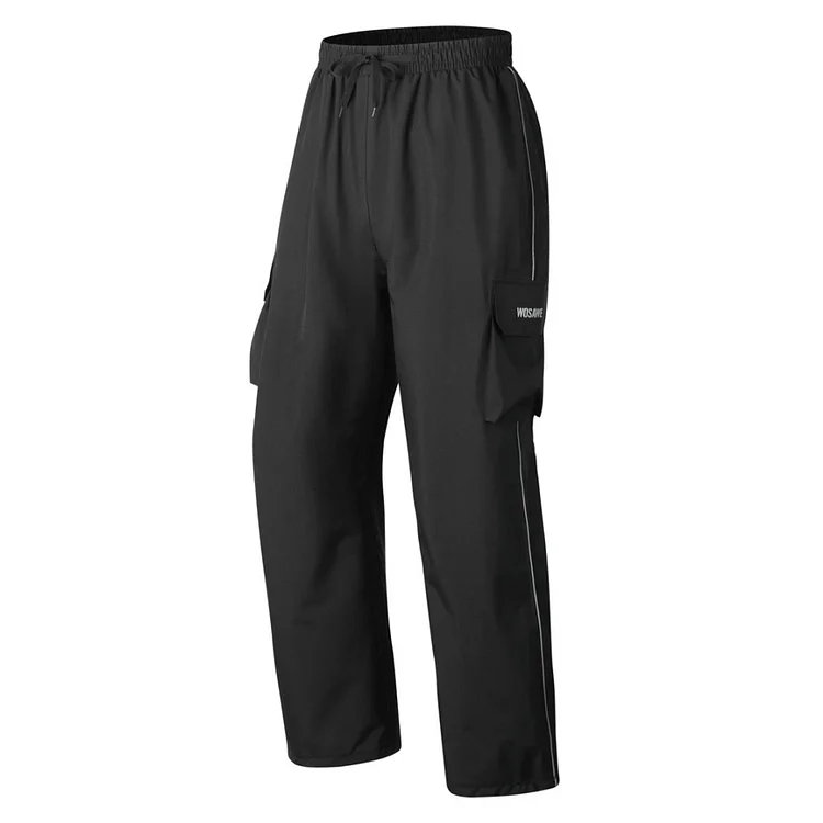 WOSAWE Unisex Motorcycle Rain Pants Waterproof Reflective
