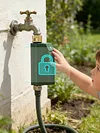Tuyas WiFi Water Timer Smart Valve Controller Brass Inlet & Outlet Automatic Garden Irrigation Machine APP Voice Control Intelligent Sprinkler Timer for Home Garden Planter