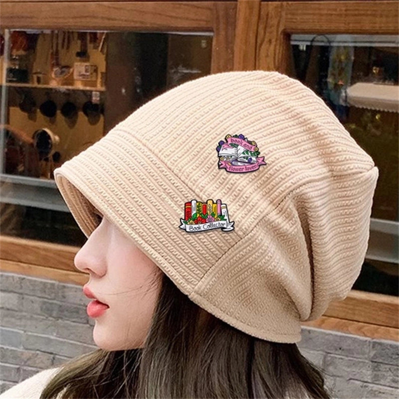 Cartoon Style Cute Book Letter Flower Alloy Enamel Plating Unisex Brooches Collar Pin