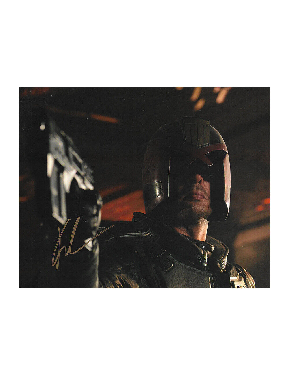 10x8 Dredd Print Signed by Karl Urban 100% Authentic + COA