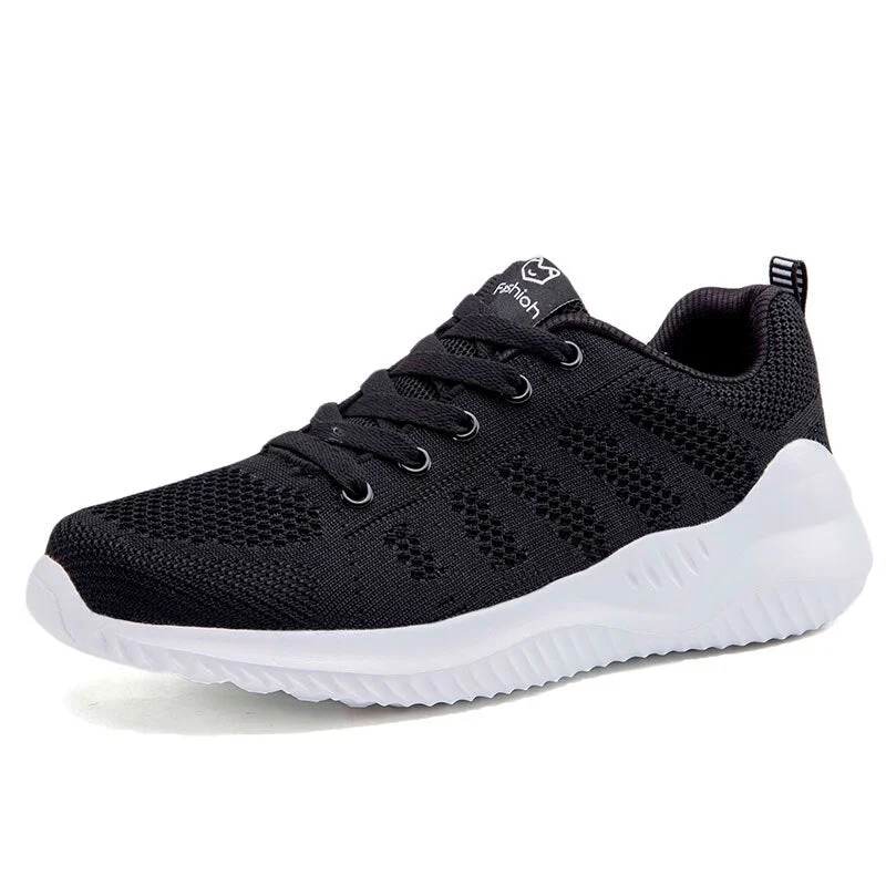 Lightweight Man Women Leisure Walking Shoes Weave Man Wearable Soft Sport Shoes Mesh Comfort Breathable Lifestyle Sneakers Woman