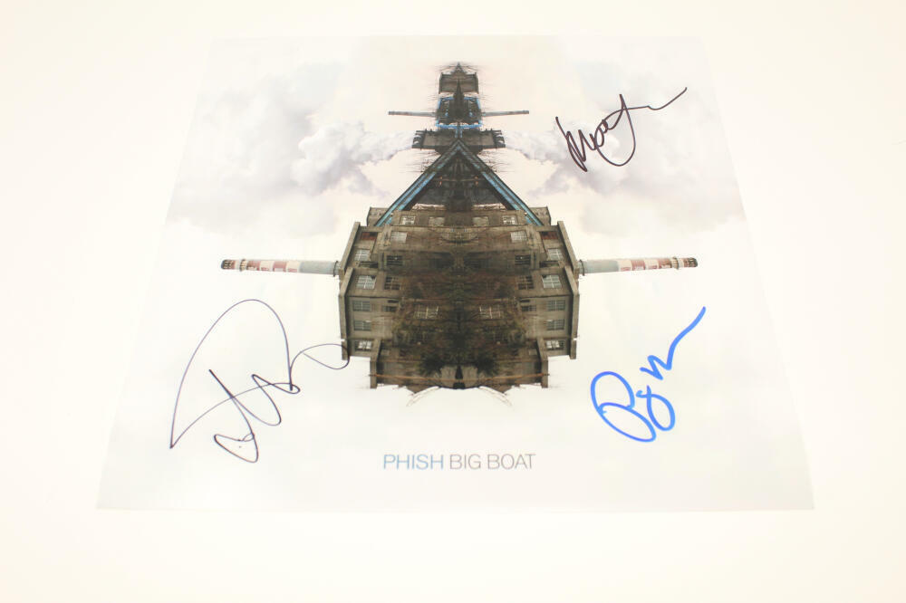 PHISH BAND SIGNED AUTOGRAPH 12X12 ALBUM FLAT - BIG BOAT TREY ANASTASIO +2 ACOA