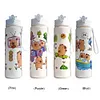 800ml Capybara Cute Water Cup with Straw & Handle Travel Water Bottle for Sports