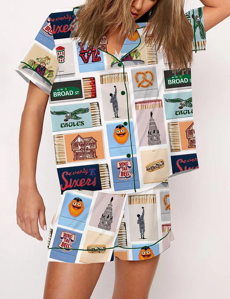 Women's Philadelphia Matchbook Pajama Set