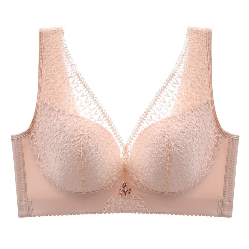 FallSweet Plus Size Bras for Women Lace Sexy Lingerie Push Up Underwear Female Vest Bralette C D E Cup
