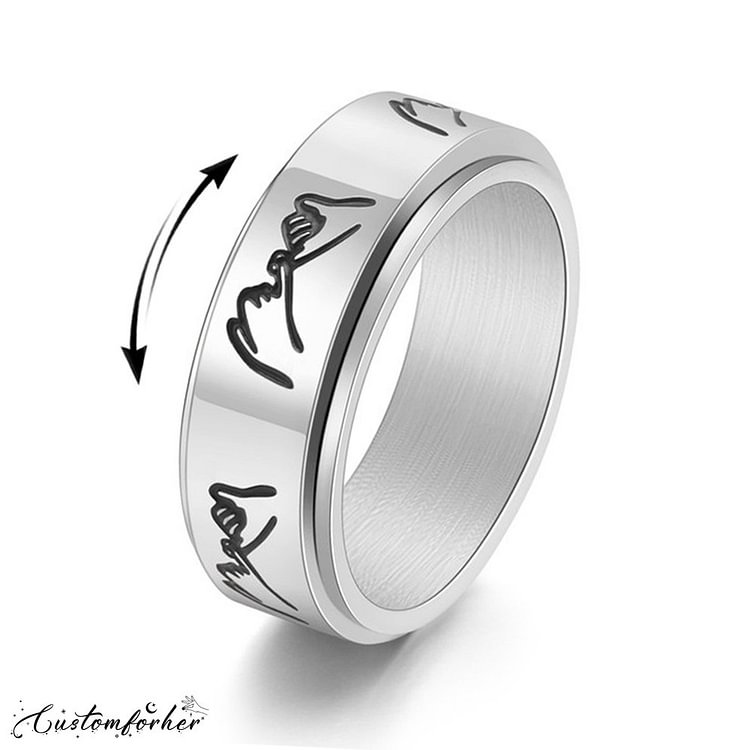 Promise Stainless Steel Rotatable Ring