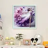(Counted/Stamped)Flower Dance Girl-11CT Cross Stitch 45*45cm