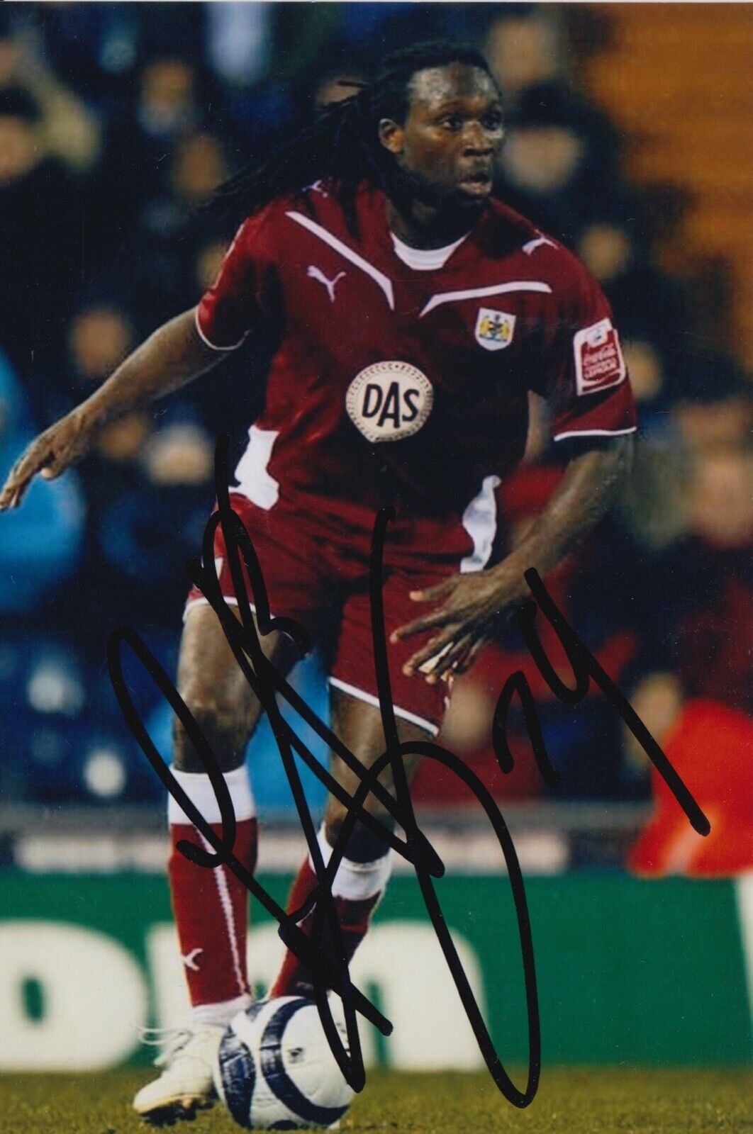 EVANDER SNO HAND SIGNED 6X4 Photo Poster painting - FOOTBALL AUTOGRAPH - BRISTOL CITY 2.