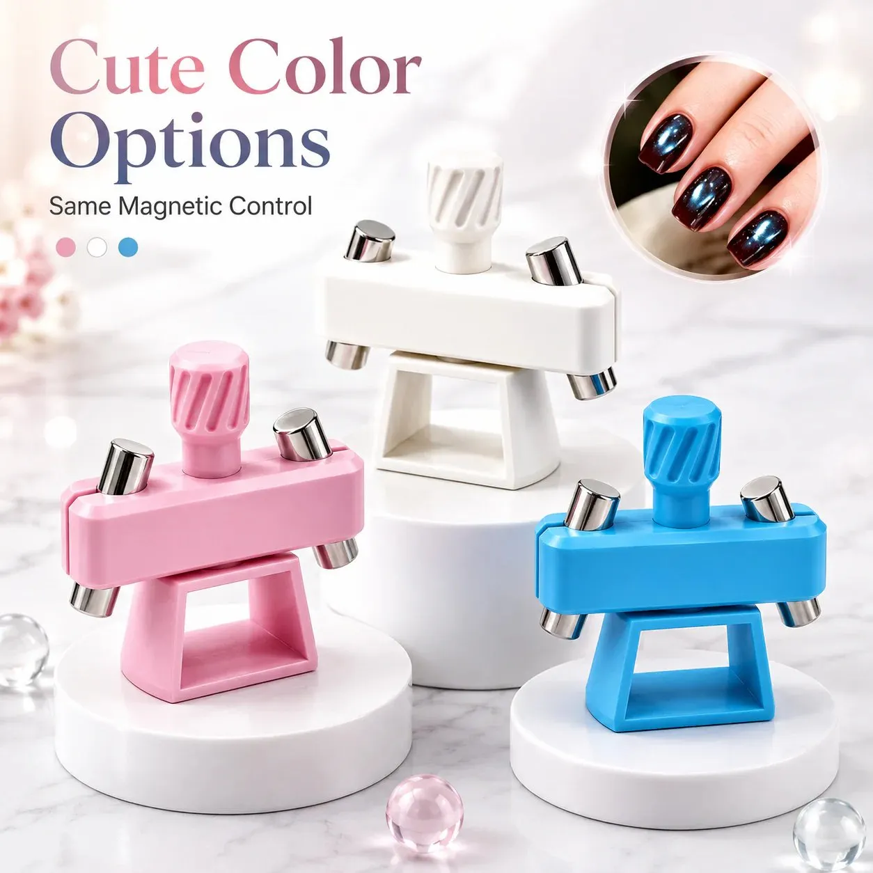 Multi-angle magnetic design for smoother shimmer control