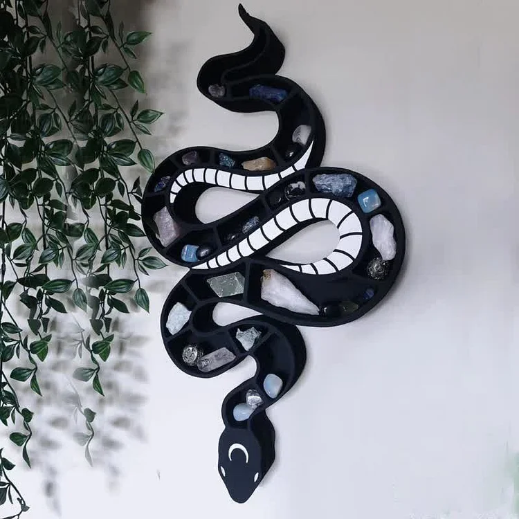 Original Spooky Wooden Snake Crystal Shelf