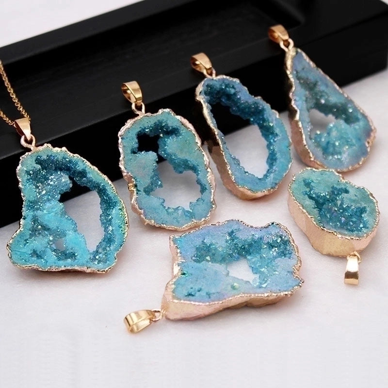 5 Pieces Retro Irregular Agate Plating Jewelry Accessories