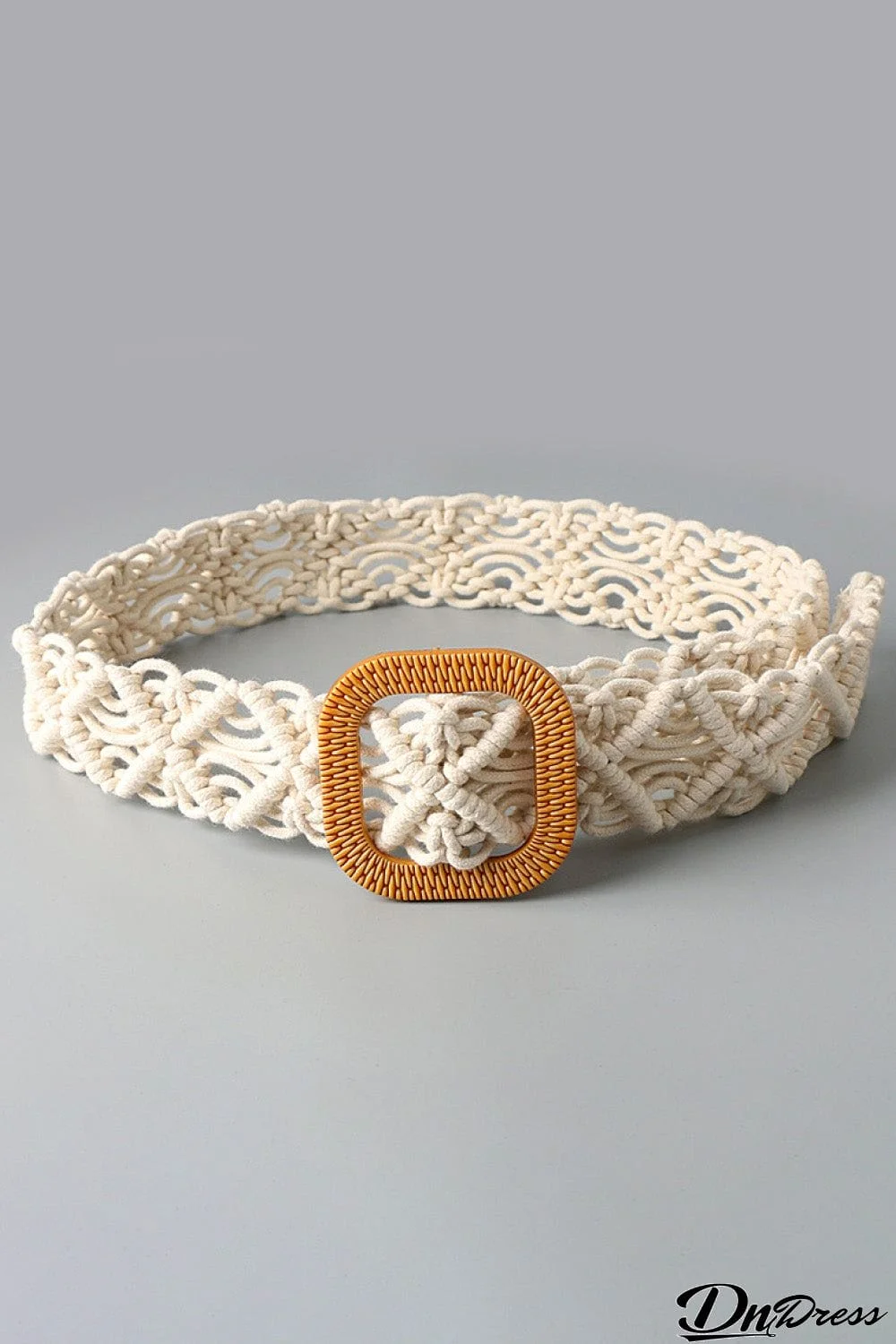 Wide Braid Belt with Resin Buckle