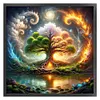Life Tree-14CT Stamped Cross Stitch 40*40cm/15.75*15.75in tapestrymarket