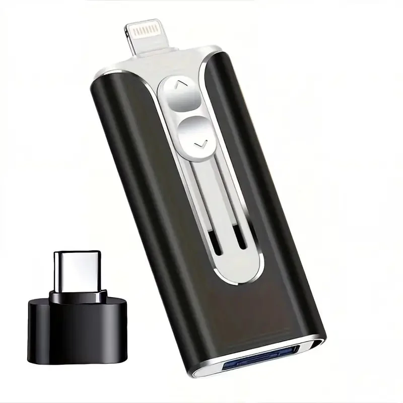 32~256GB Micro USB + 8 Pin + USB 3.0 4 in 1 Mobile Phone Computer U-Disk