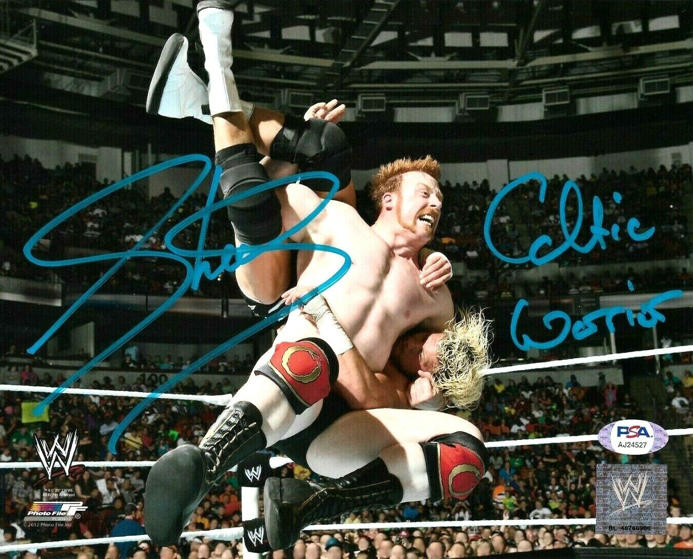 WWE SHEAMUS HAND SIGNED AUTOGRAPHED 8X10 Photo Poster painting WITH PROOF AND PSA DNA COA 6