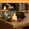 Flameless LED Tea Lights Candles with Battery Box Realistic Flame Effect LED Candles for Fireplace Mantel Dinner Wedding Party (2Pcs)