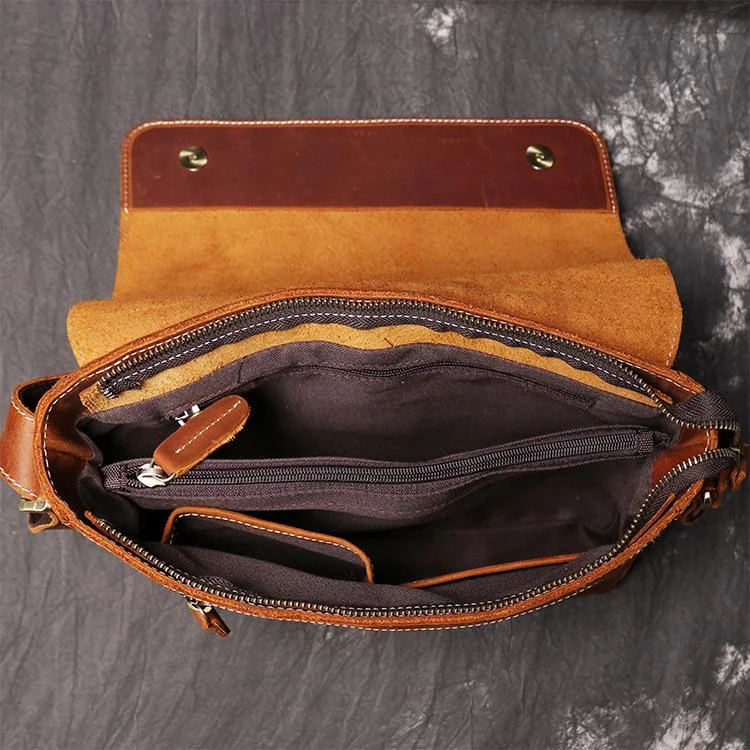 Retro Simple Men's Crossbody Messenger Bag